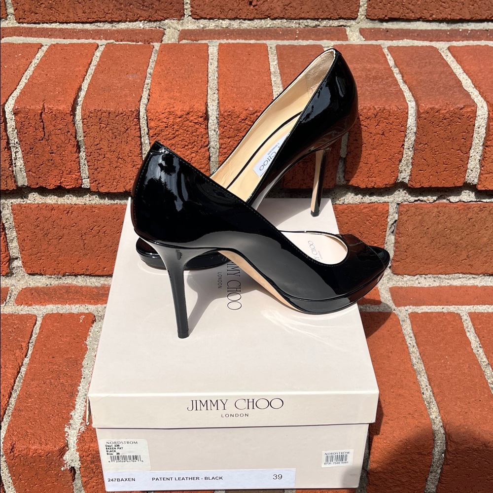 Jimmy Choo Glossy Black Heels